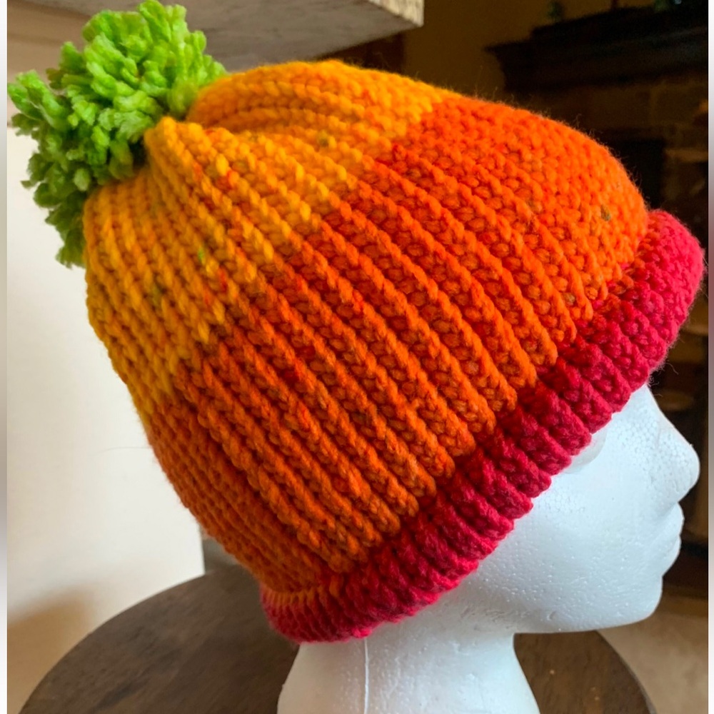Knit Beanie with Pom Pom